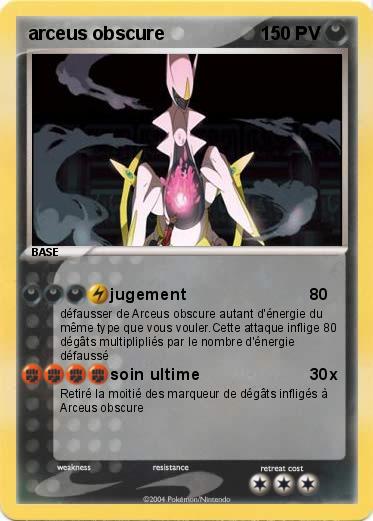 Pokemon arceus obscure                                                        