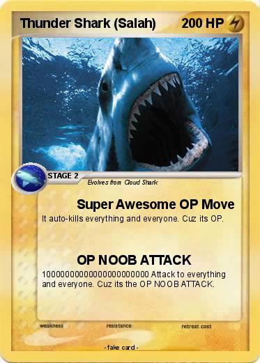 Pokemon Thunder Shark (Salah)