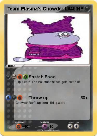 Pokemon Team Plasma's Chowder LV. 50