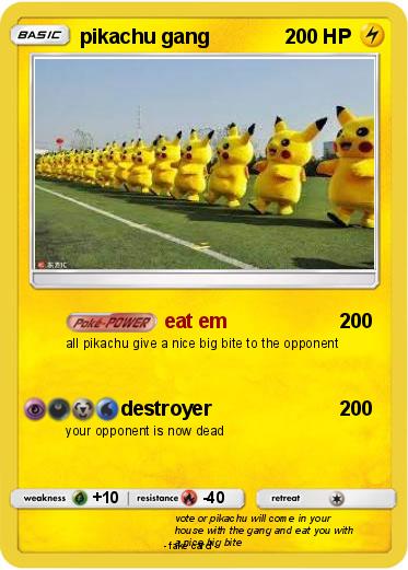 Pokemon pikachu gang