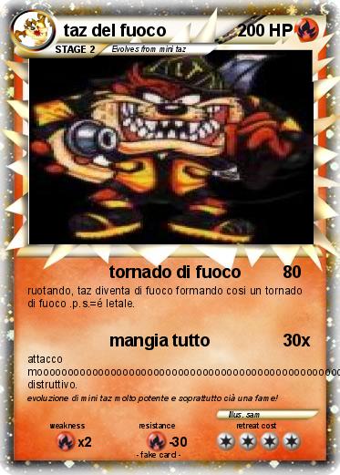 Pokemon taz del fuoco