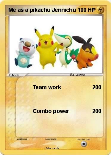 Pokemon Me as a pikachu Jennichu