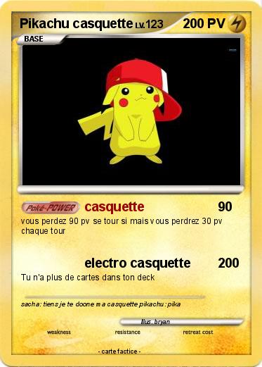 Pokemon Pikachu casquette