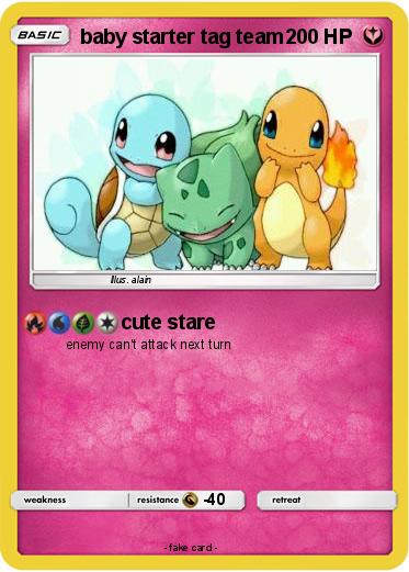 Pokemon baby starter tag team