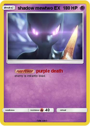 Pokemon shadow mewtwo EX
