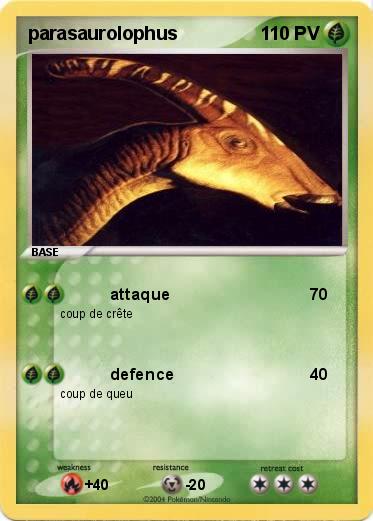 Pokemon parasaurolophus