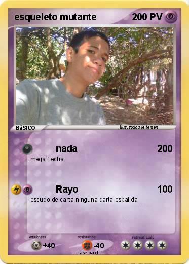 Pokemon esqueleto mutante