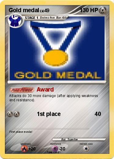 Pokemon Gold medal