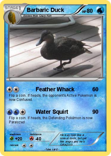 Pokemon Barbaric Duck