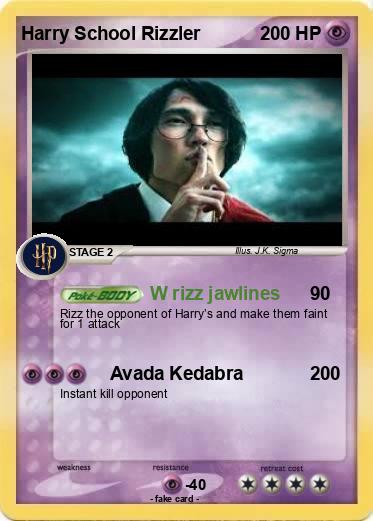 Pokémon Harry School Rizzler - W rizz jawlines - My Pokemon Card