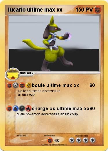 Pokemon lucario ultime max xx