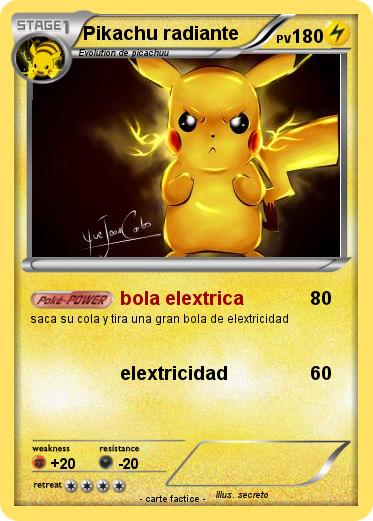 Pokemon Pikachu radiante