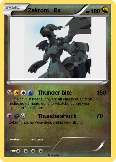 Pokemon Zekrom   Ex