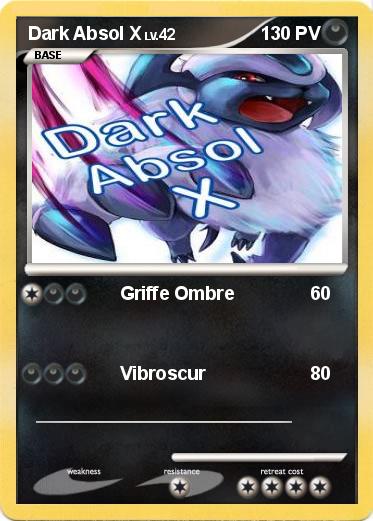Pokemon Dark Absol X