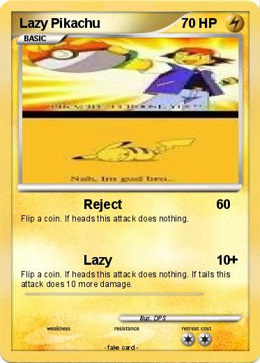 Pokemon Lazy Pikachu