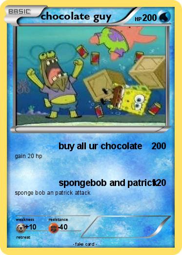 Pokemon chocolate guy