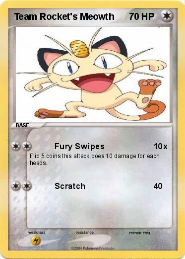 Pokemon Team Rocket's Meowth
