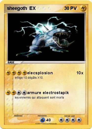 Pokemon sheegoth  EX