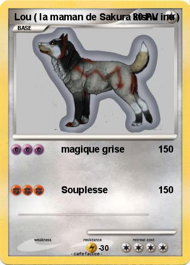 Pokemon Lou ( la maman de Sakura kishu inu )