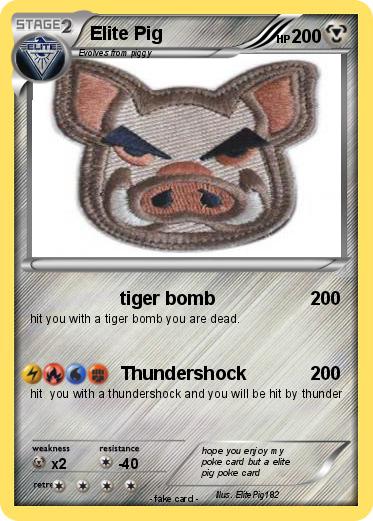 Pokemon Elite Pig