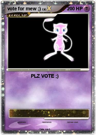 Pokemon vote for mew ;)