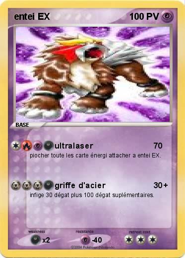 Pokemon entei EX