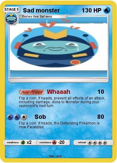 Pokemon Sad monster