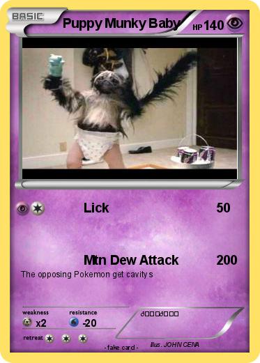 Pokemon Puppy Munky Baby