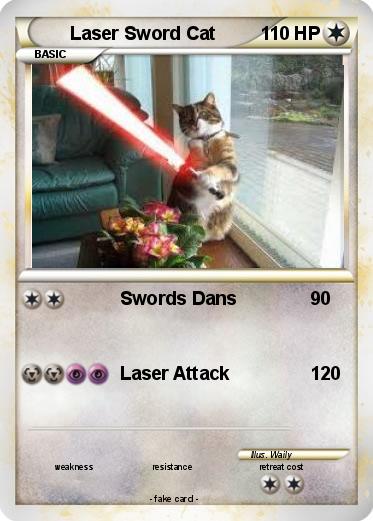 Pokemon Laser Sword Cat