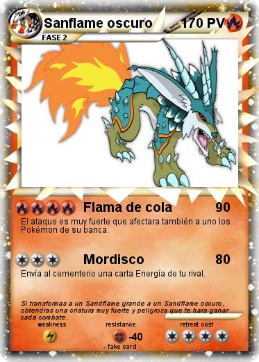 Pokemon Sanflame oscuro