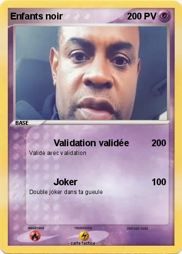 Pokemon Enfants noir