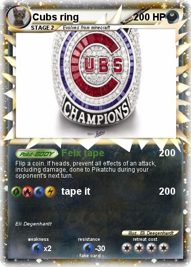 Pokemon Cubs ring
