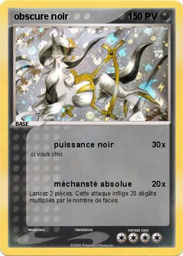 Pokemon obscure noir