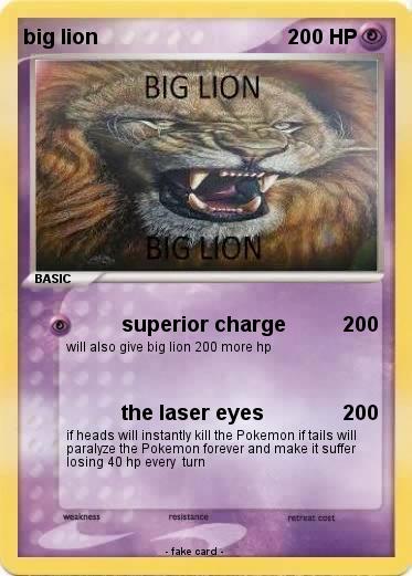 Pokemon big lion
