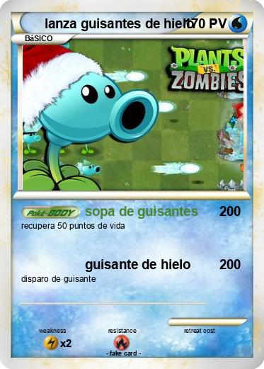 Pokemon lanza guisantes de hielo
