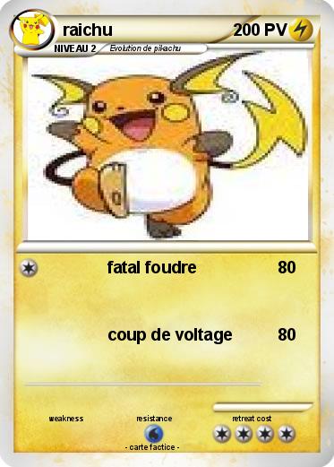 Pokemon raichu