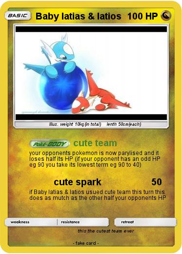 Pokemon Baby latias & latios