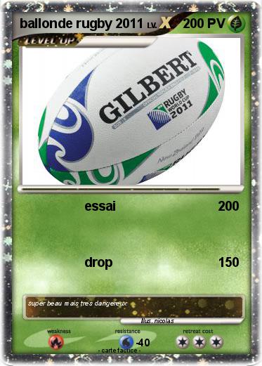 Pokemon ballonde rugby 2011