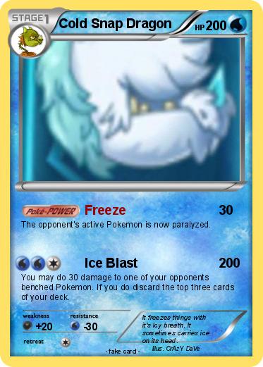 Pokemon Cold Snap Dragon
