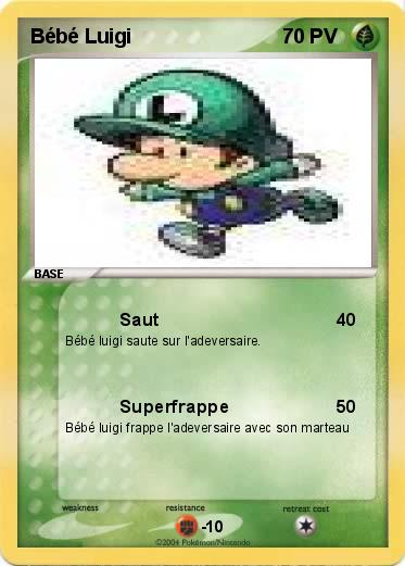 Pokemon Bébé Luigi