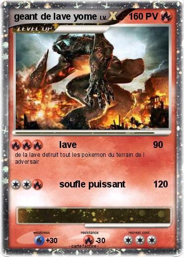 Pokemon geant de lave yome