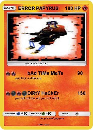 Pokemon ERROR PAPYRUS