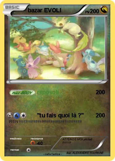 Pokemon bazar EVOLI