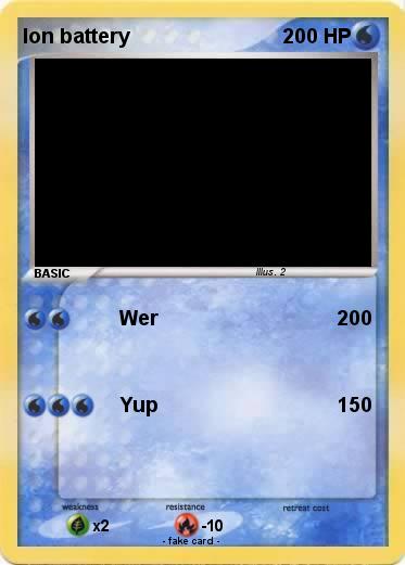 Pokemon Ion battery