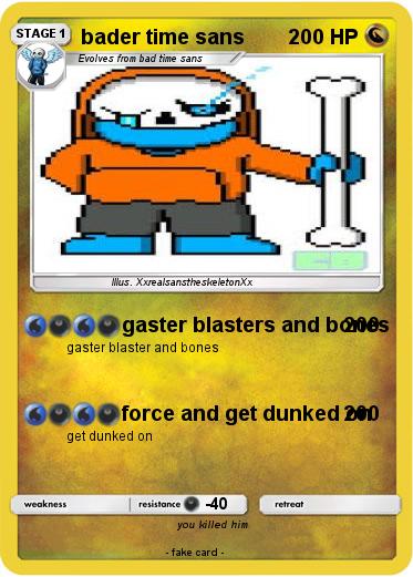 Pokemon bader time sans