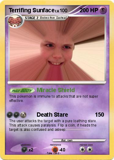Pokemon Terrifing Sunface
