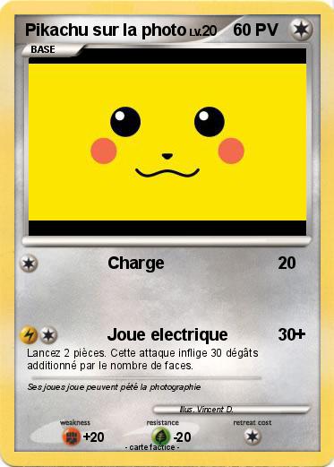 Pokemon Pikachu sur la photo