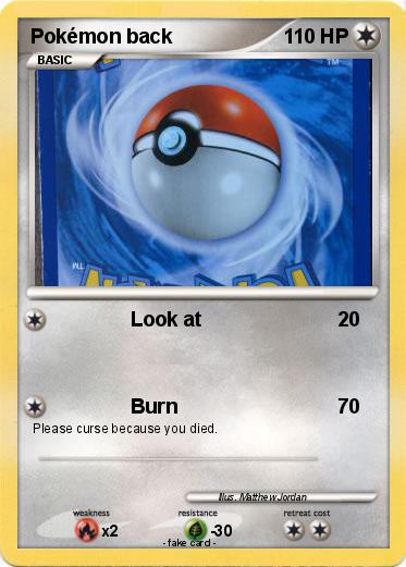Pokemon Pokémon back
