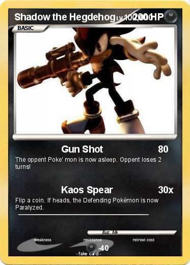 Pokemon Shadow the Hegdehog