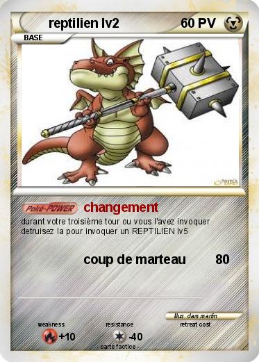 Pokemon reptilien lv2